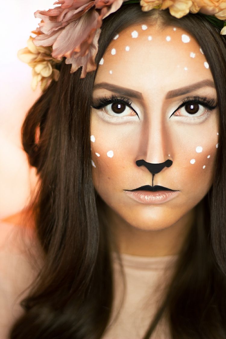 Mardi Gras karneval rådjur-fawn-make-up-inspiration-platser