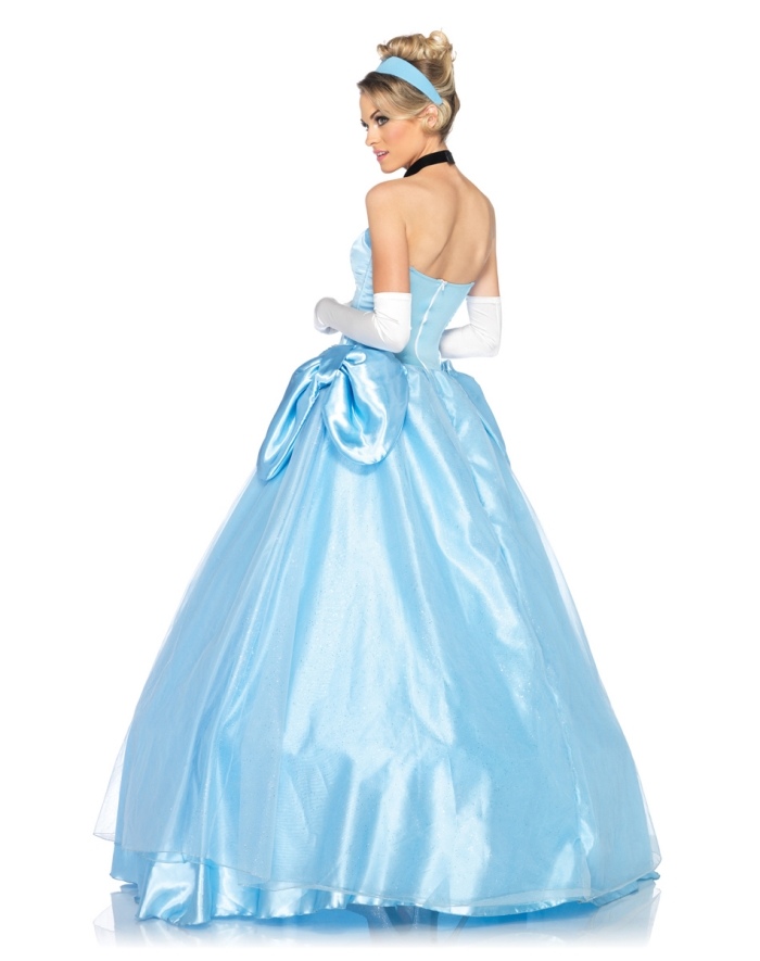 Cinderella-bollklänning-kostym-för-damer-saga-prinsessa-FAsching