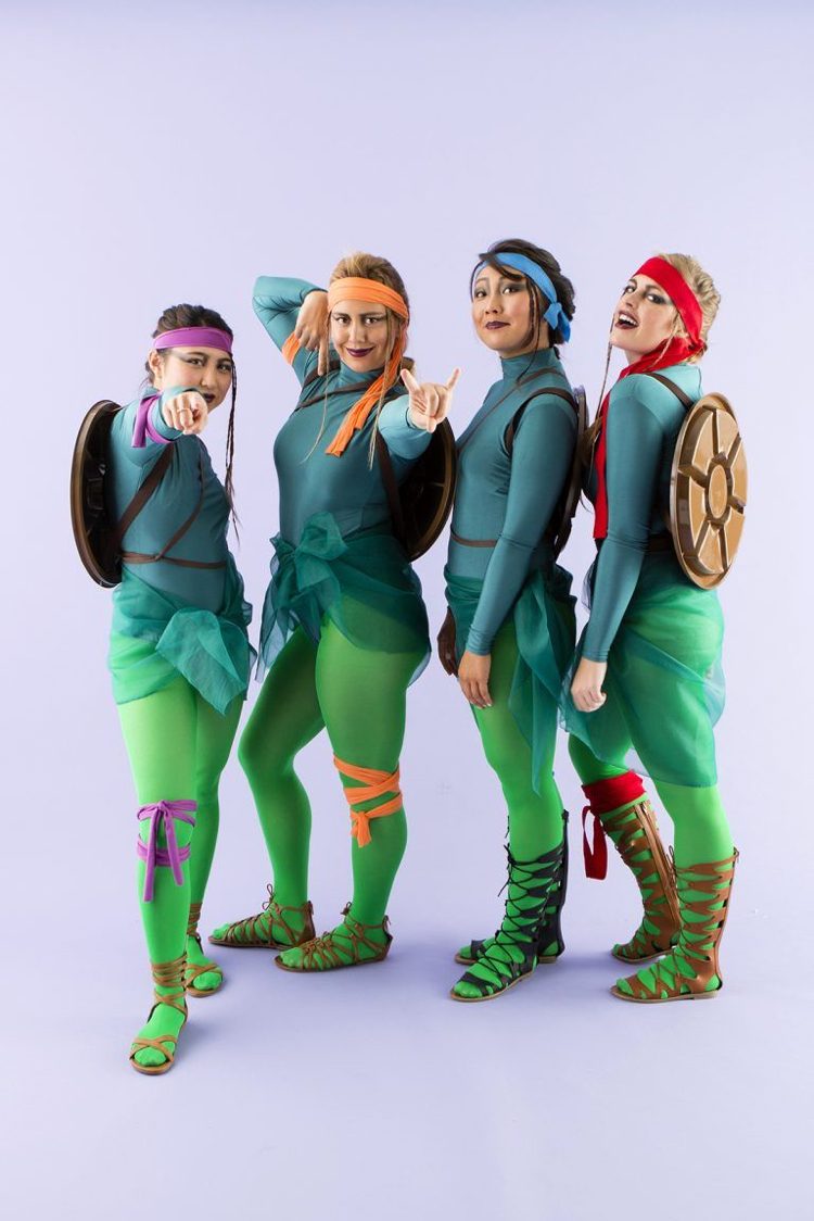 Kostymfilm och tv gör idéer till gruppdräkter Teenage Mutant Hero Turtles