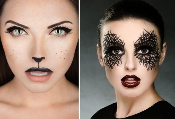 Mardi Gras sminkidéer kattögonmakeup