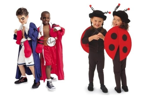 Mardi Gras kostymer idéer syskon pyssla boxare nyckelpigor