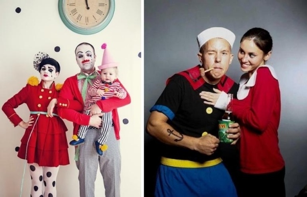 Familjedräkter sminkidéer-karneval sista-minuten-kläder