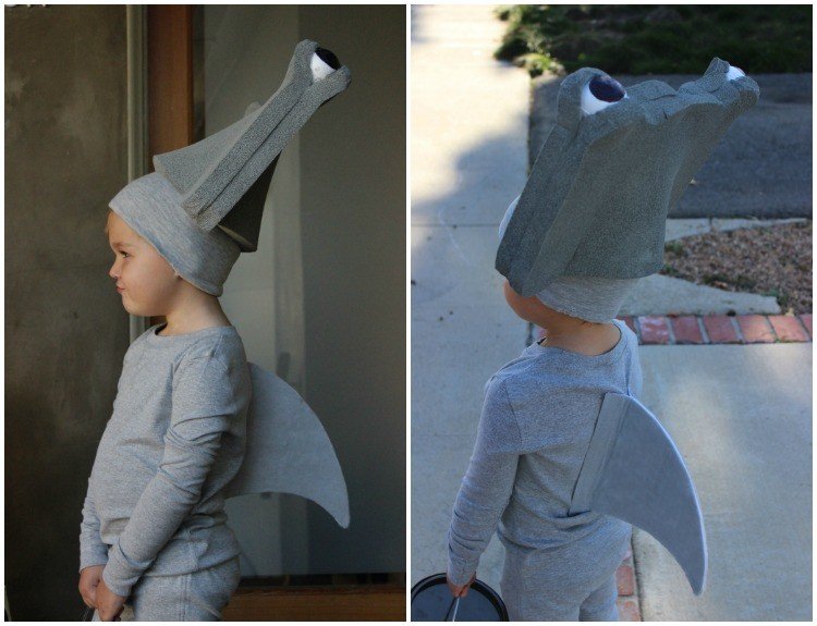 Mardi Gras förkläd-gör-själv-hammare-fisk-kostym-pojke