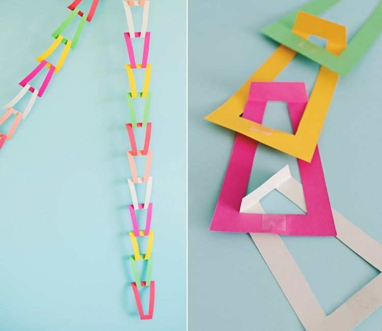 Glad idé med trapezoider av papper - enkel DIY -idé