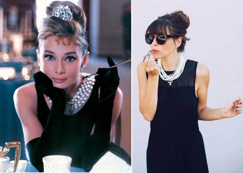 Karnevalskostymer-tonåringar-Audrey-Hepburn-frukost-Tiffany