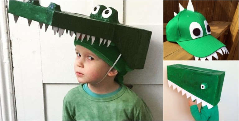 krokodildräkt gör det själv för barn