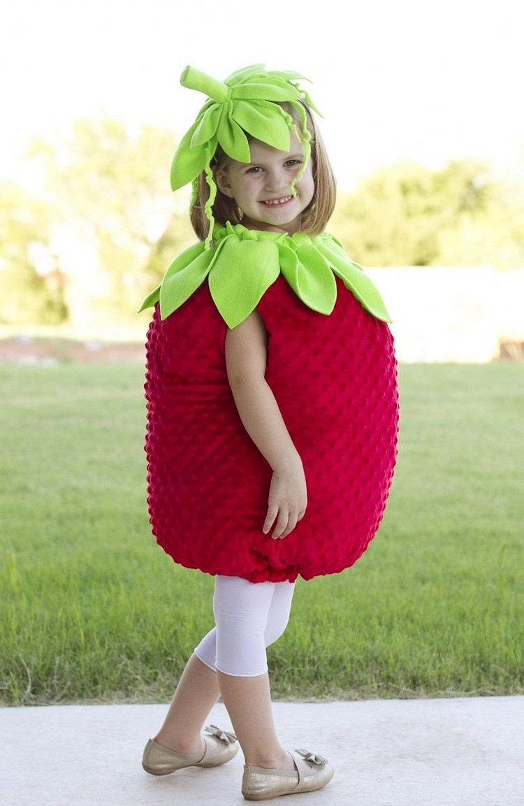 Mardi Gras-kostymer för småbarn jordgubbsdräkt-gör-dig-själv