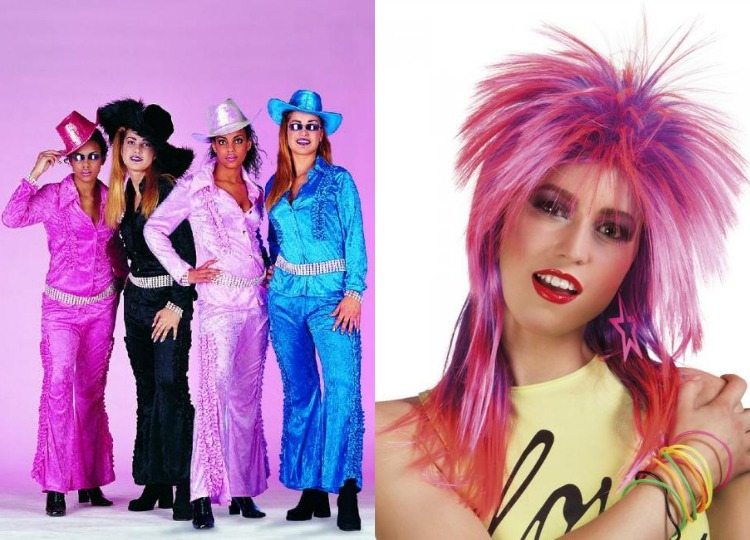 karneval-kostymer-billiga-tillbehör-tillbehör-peruk-rosa-skjorta-damer