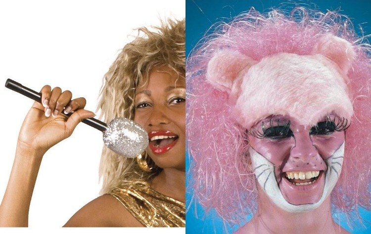 karneval-kostymer-billiga-tillbehör-tillbehör-mikrofon-peruk-rosa