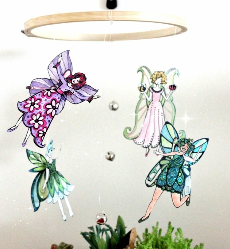 fairy-tinker-mobil-barn-rum-dekoration-gör-det-själv-kartong-papper