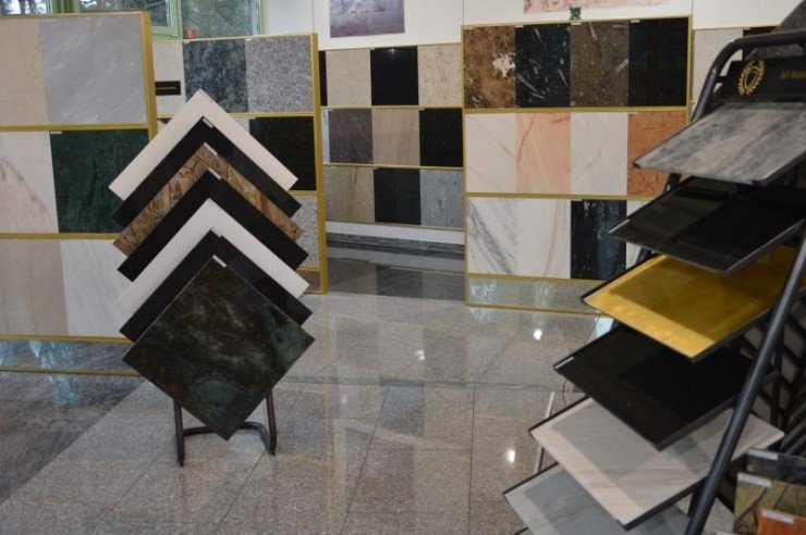 Design av porslin av stengods, granit och marmor