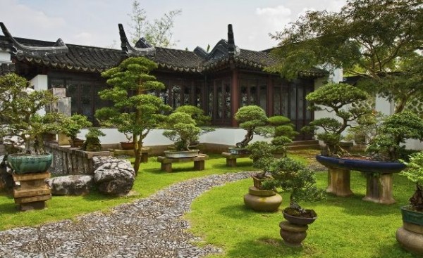 Trädgårdsväg stenar Feng Shui trädgård skapa sten trädgård