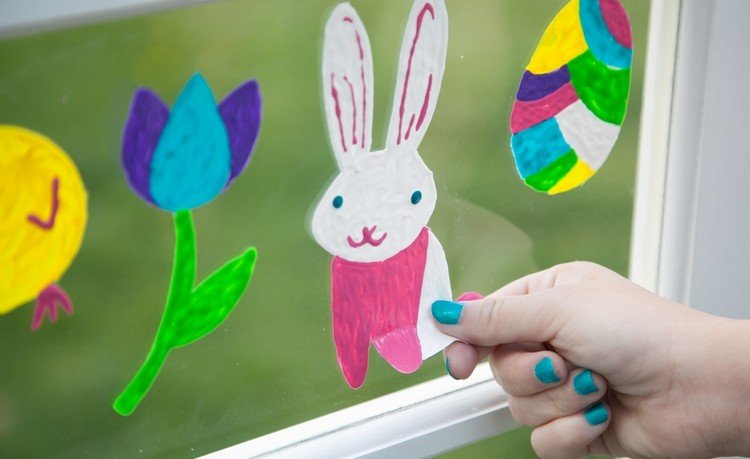 Tinker fönster bilder för påsk-barn-idéer-3d-färg