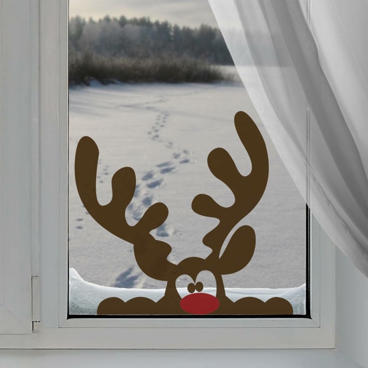 Fönsterbilder-Jul-Rudolf-Ren-söt