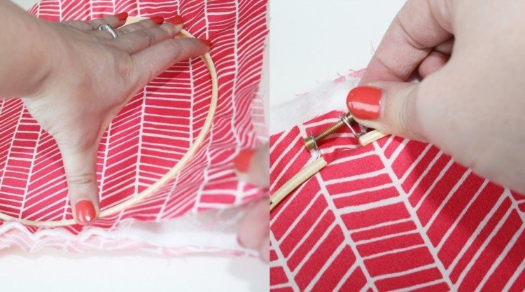 Tinkerfönsterdekoration -diy-tyg-färgglatt-broderi-ram-fix-fäst