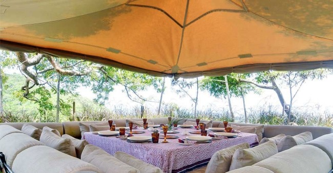 semester villor karibien utomhus matplats opium villa