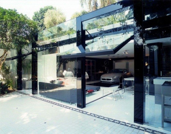 Garageportdesign i glas