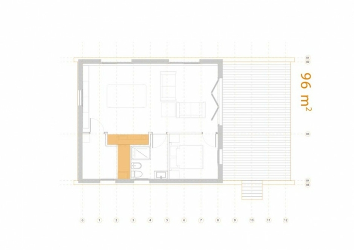 planlösning prefabricerade hus inredning arkitektur byggnad noem