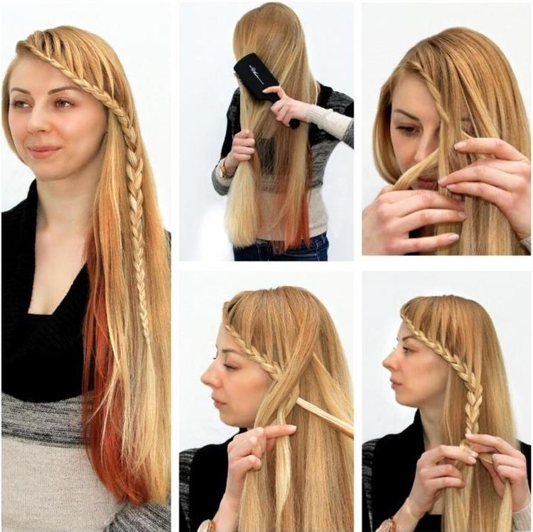 festival-frisyrer-gör-det-själv-instruktioner-vattenfall-fläta-långt-hår-blond