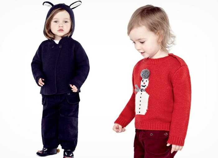 Baby kids mode jul tröja öronkaniner