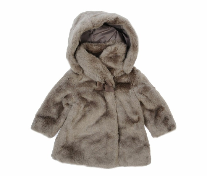 Baby vinterjacka söt barnmode fuskpäls