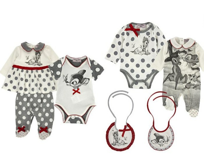söta barnkläder Bambimotiv babykläder