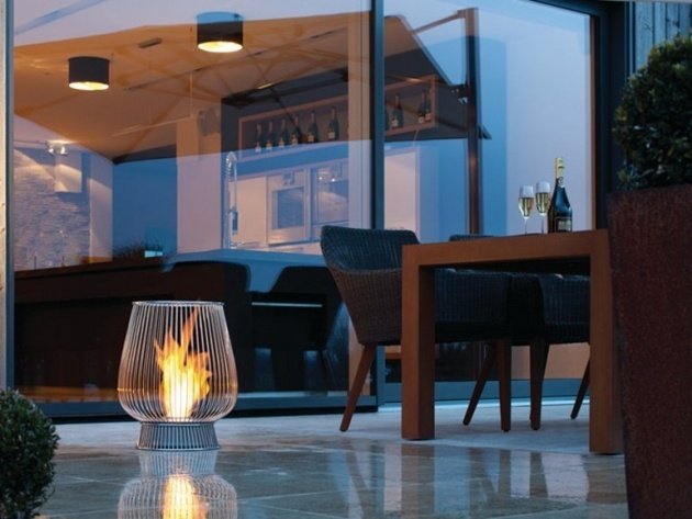 Utomhus-öppen spis-öppen eldställe-metall-glödlampa-EcoSmart-Fire
