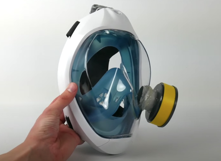 Gör en helmask med andningsskydd filter klass p3 själv