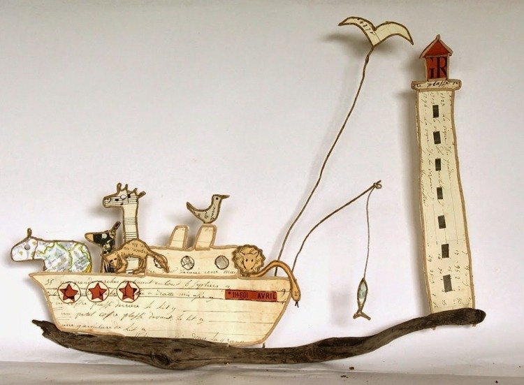 Noahs Ark med fyren som en religiös inspiration att imitera
