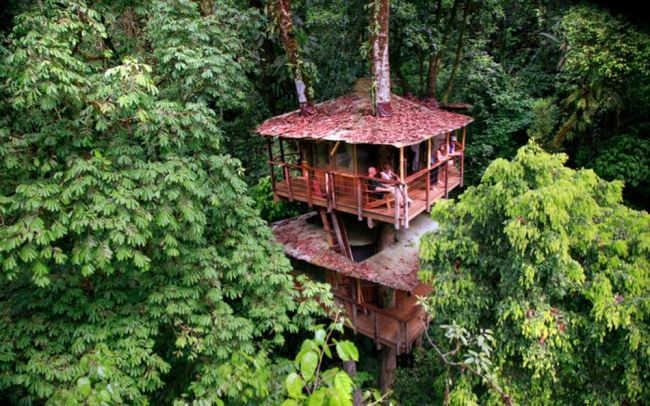 Bygga hus i det skogshållbara Costa Rica