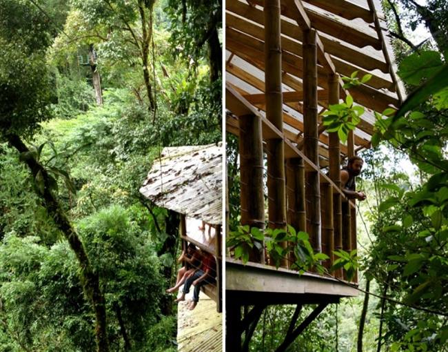 Att bygga ett trädhus - arkitekturlösningar - hållbart i skogen