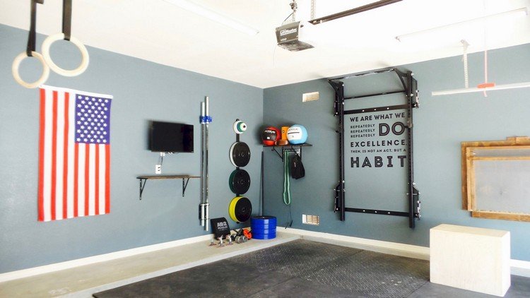 litet gym hemma eget träningsrum utrustning planera hem gym