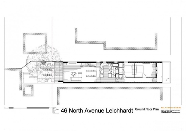 Bostadshus planlösning 46-North Avenue Projektdesign Sydney-Rolf Ockert