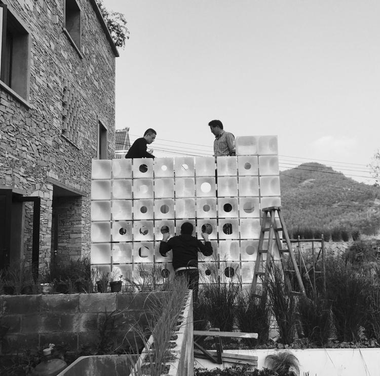 platt tak villa montering prefabricerade paneler trädgård skjul