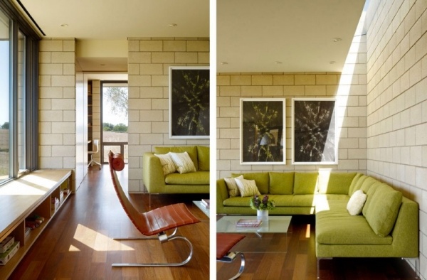 mysigt vardagsrumsdesigner platt hus i modern stil