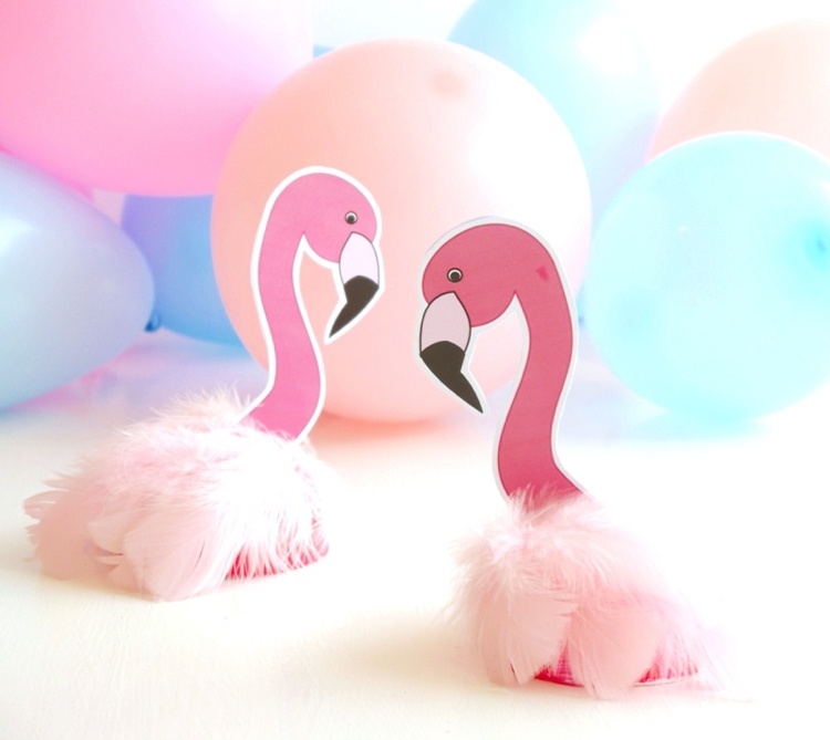 Flamingo dekoration barn födelsedag gör dig själv