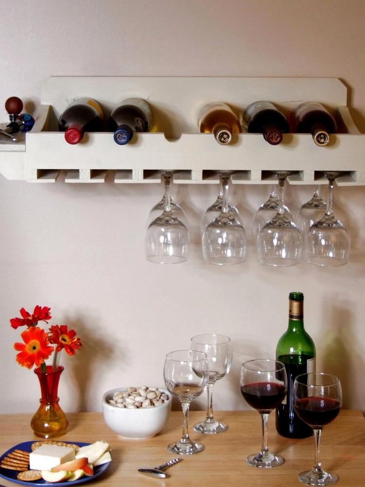flaskhylla-bygg-det-själv-trä-pall-vin-flaska-glas-hållare-vägg