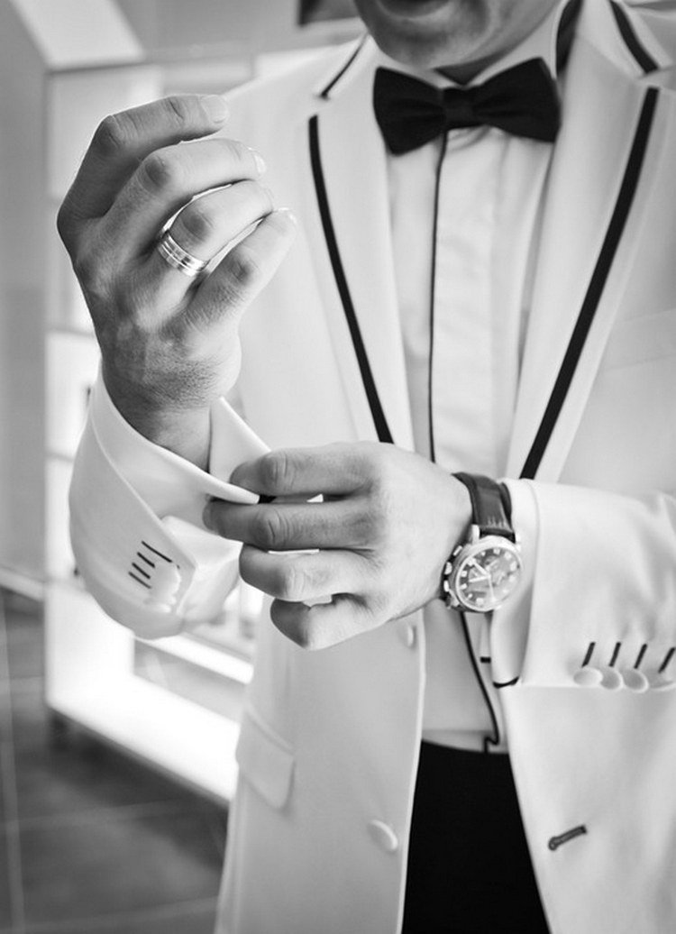 knyta rätt kombination välj matchande rosettdräkt snygg look vit svart kostym formellt tillfälle elegant look