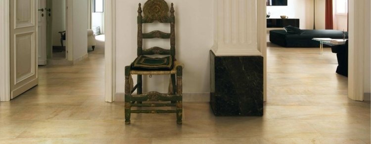 kakel sten look pierres elegant hall stol antik beige gul