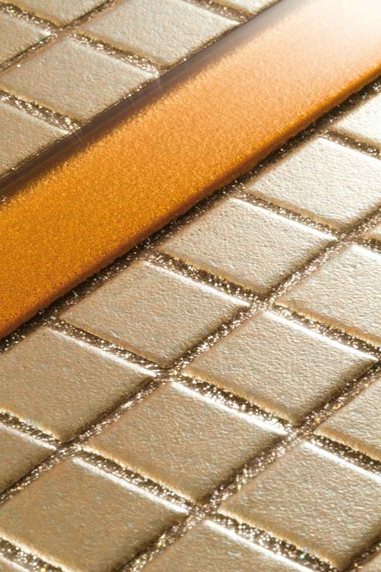 kakel glitterfogar mosaik guld idéglas