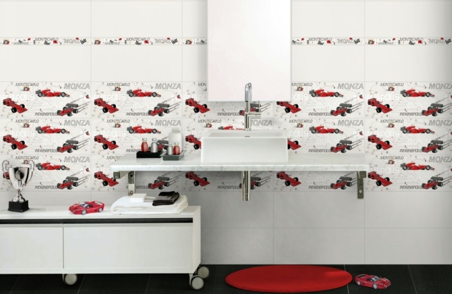 Ferrari moderna badrumsmöbler fåfänga rostfritt stål beslag rektangel spegel