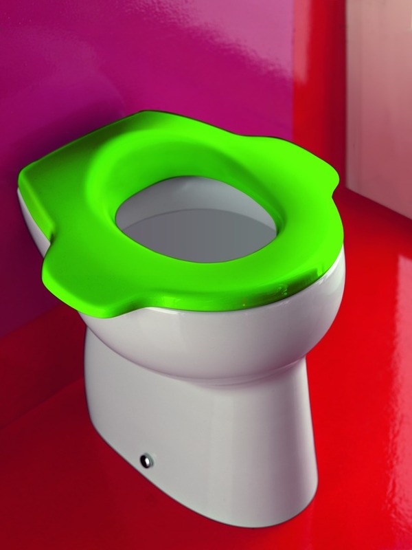 Toalettlock badrumsidéer praktiska ljusgröna idéer för barns badrum