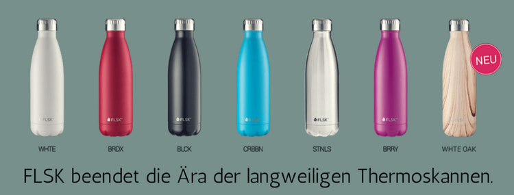 FLSK-färgstark design-ljus-kompakt-vakuum-rostfritt stål-sortiment