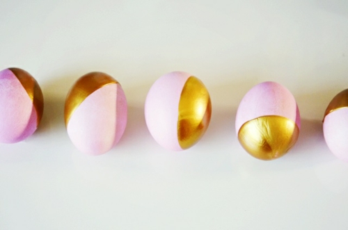 gyllene påskägg-rosa guld