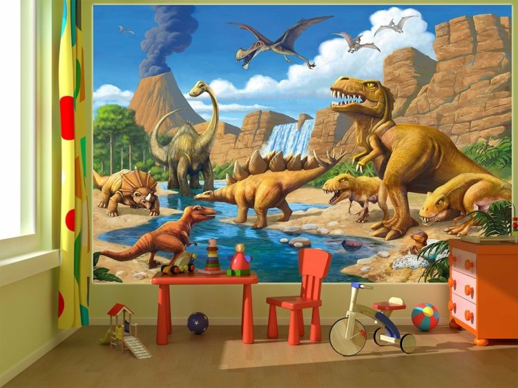 Barnrum Jurassic Park -motiv lekplats