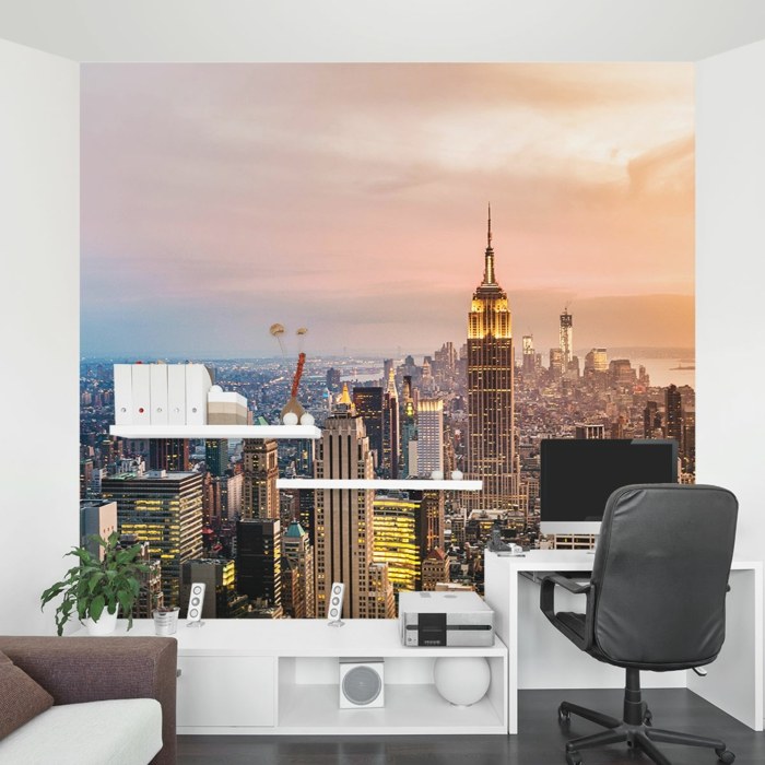 Inspiration-Work Corner New York Wall Wallpaper