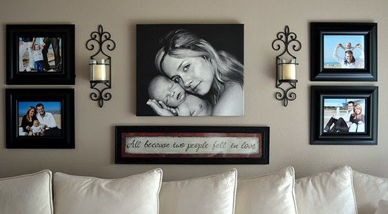 Foto-vägg-design-familj-bilder