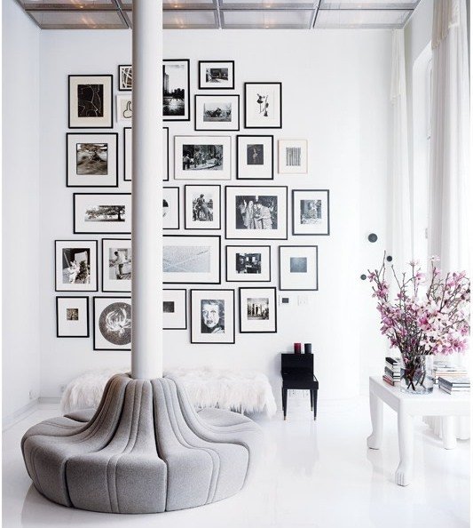 Foto-vägg-design-vit-interiör