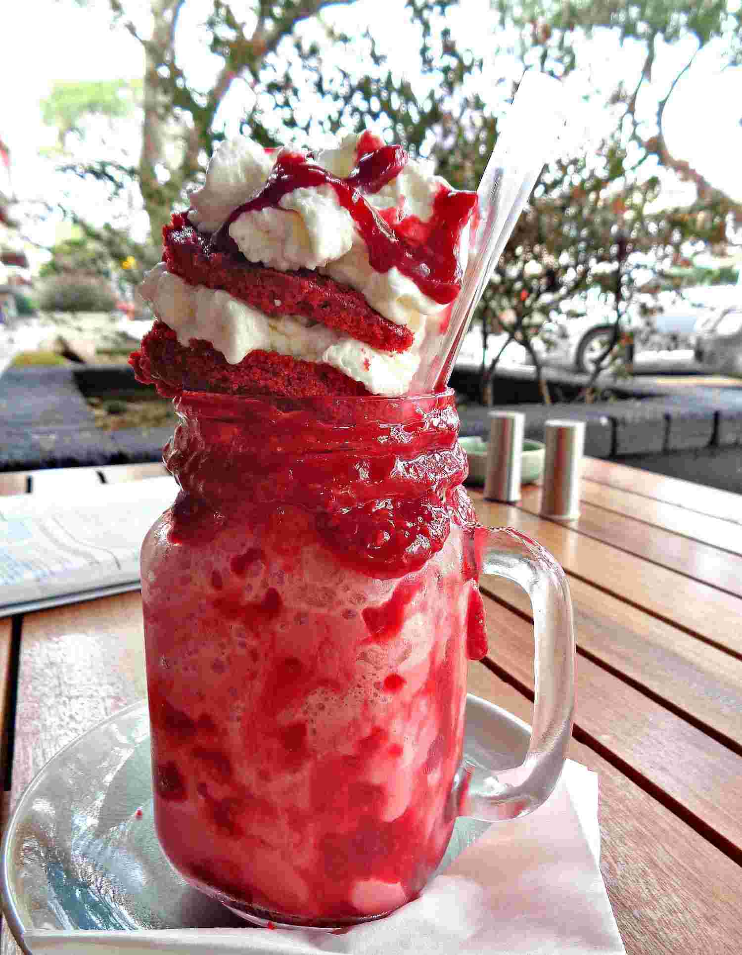 Strawberry Freakshake Recept Red Velvet Tart Milkshake Summer Dessert