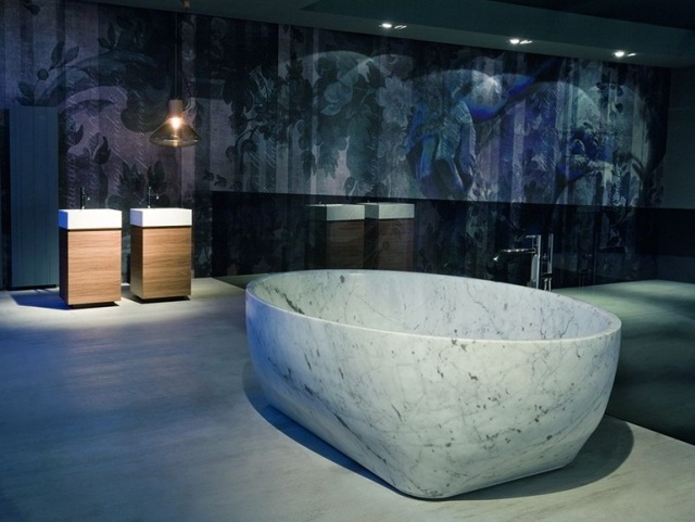 Badrumsmöbler idéer marmor badkar design fristående AFFRESCHI Antonio-Lupi Design